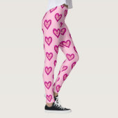 Roze hart leggings (Rechts)