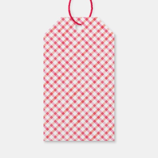 Roze hart leuk cadeautag cadeaulabel (Achterkant)