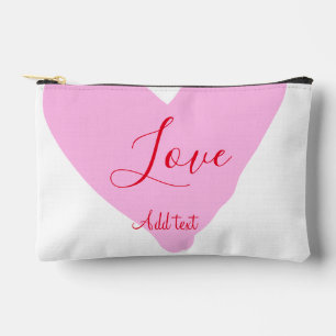 Roze hart liefde gelukkige Valentijnsdag tekst roo Etui