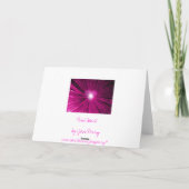 Roze hart 'liefde & kussen' wenskaart kaart (Achterkant)