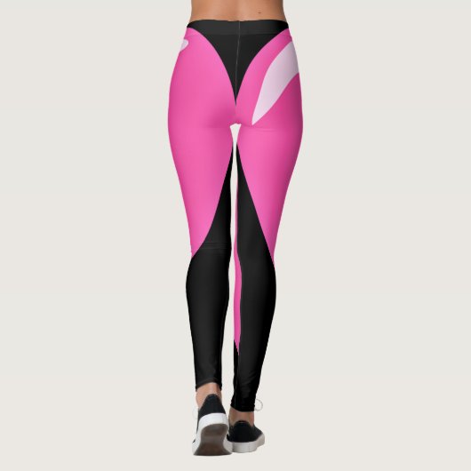 Roze hart - Liefde Leggings (Achterkant)