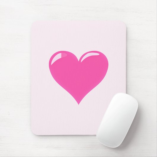 Roze hart - Liefde Muismat (Met muis)