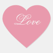 Roze hart Liefde stickers (Voorkant)