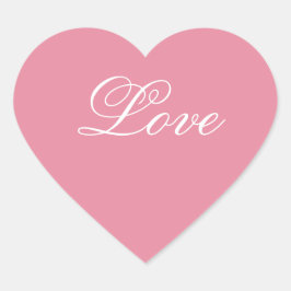 Roze hart Liefde stickers