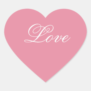 Roze hart Liefde stickers