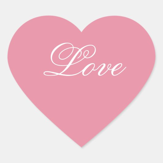 Roze hart Liefde stickers (Voorkant)