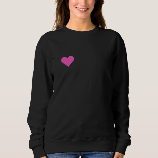 Roze Hart Liefde Sweatshirt – Stijlvolle Kunst Hoo (Voorkant)