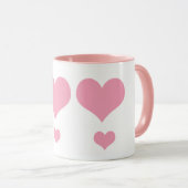 Roze Hart Liefdesmok Mok (Voorkant rechts)