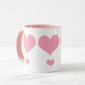 Roze Hart Liefdesmok Mok (Voorkant links)