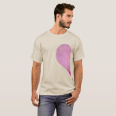 ROZE HART LINKS -.png T-shirt (Voorkant volledig)