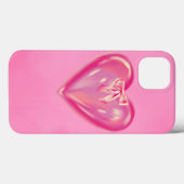 roze hart lint iphone 13 hoesje. Case-Mate iPhone case (Achterkant (horizontaal))