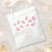 Roze Hart Macarons Baby shower Bedankzakje (Geknipt)