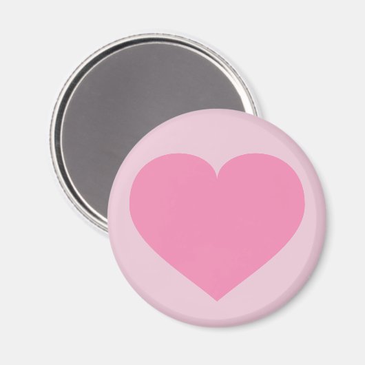 Roze hart magneet (Voorkant / Achterkant)