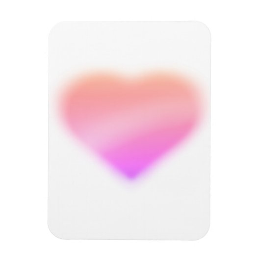 roze hart magneet (Verticaal)