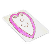 Roze Hart magneet (Rechterzijde)
