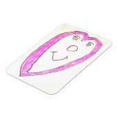 Roze Hart magneet (Linkerzijde)