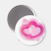 roze hart magneet (Voorkant / Achterkant)