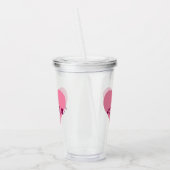 Roze Hart Mama Tumbler – Schattigee Moederdag Gift Acryl Drinkbeker (Links)