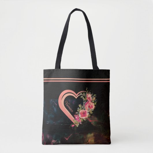 Roze Hart met Rozen Tas (Voorkant)