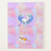 Roze hart met Unicorn Baby Planner (Achterkant)