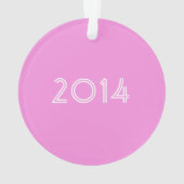 Roze hart met witte strepen en polydot turnast ornament (achterkant)