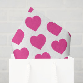 Roze Hart Moderne Zoete Liefdesbriefjes Leuk Tissuepapier