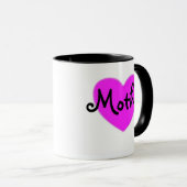 Roze hart Moeder Mok (Voorkant rechts)