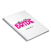 Roze Hart Moeder van de Bruid Notitieboek (Rechterzijde)