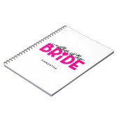 Roze Hart Moeder van de Bruid Notitieboek (Linkerzijde)