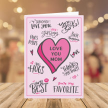 Roze Hart Moederdag Speelse Stijlvolle Citaten