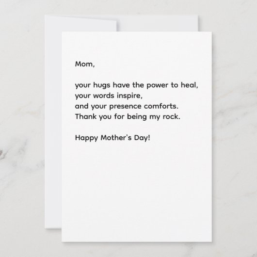 Roze Hart Moederdag Speelse stijlvolle quotes Kaart (Achterkant)