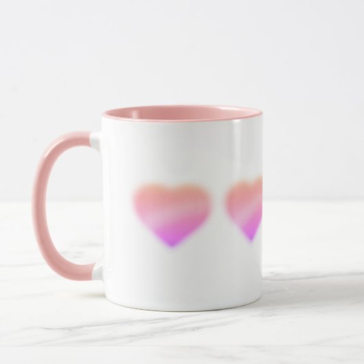 roze hart mok (Links)