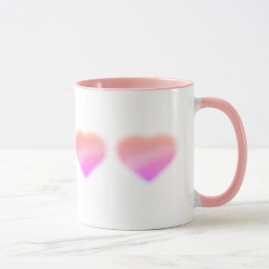roze hart mok (Rechts)