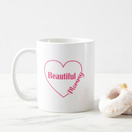 Roze Hart Mooi Mamma Koffiemok