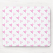 Roze hart Mousepad Muismat (Voorkant)