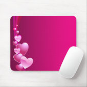 roze hart muismat (Met muis)