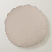 Roze Hart Naam Crème Rond Kussen (Achterkant)