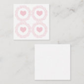 Roze Hart Notitiekaartje (Voorkant / Achterkant)