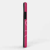 Roze hart omlijningen Case-Mate iPhone case (Achterkant/rechts)