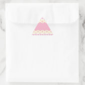 Roze Hart Ooglet Driehoek Sticker (Tas)