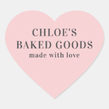 Roze hart op maat gemaakt met Love Heart Stick