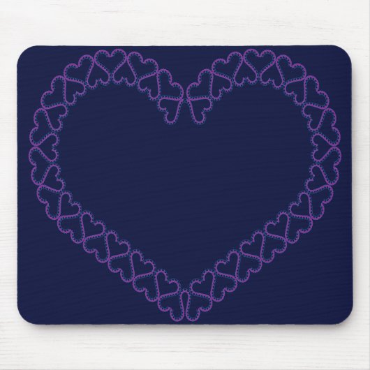 Roze hart op muismat (Voorkant)