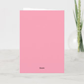 Roze Hart Papercut Valentijnsdag Kaart (Achterkant)