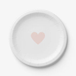 Roze Hart Papieren Bordje