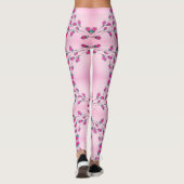 Roze Hart Patroon Dames Leggings (Achterkant)