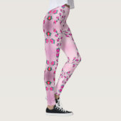 Roze Hart Patroon Dames Leggings (Rechts)
