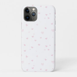Roze Hart Patroon Girly Romantische Waterverf Case-Mate iPhone Case