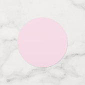 Roze Hart Patroon Meisje Romantisch Monogrammed Confetti (Kleine voorkant)