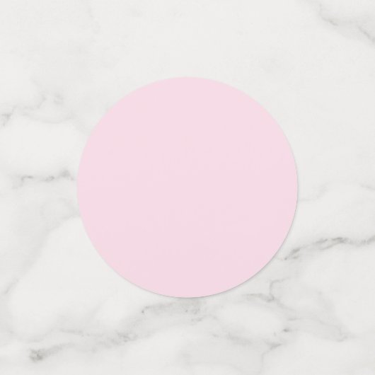 Roze Hart Patroon Meisje Romantisch Monogrammed Confetti (Kleine voorkant)