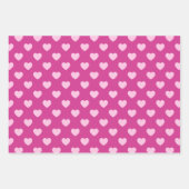 Roze Hart Patroon y2k Preppy Vakantie Inpakpapier Vel (Voorkant 3)